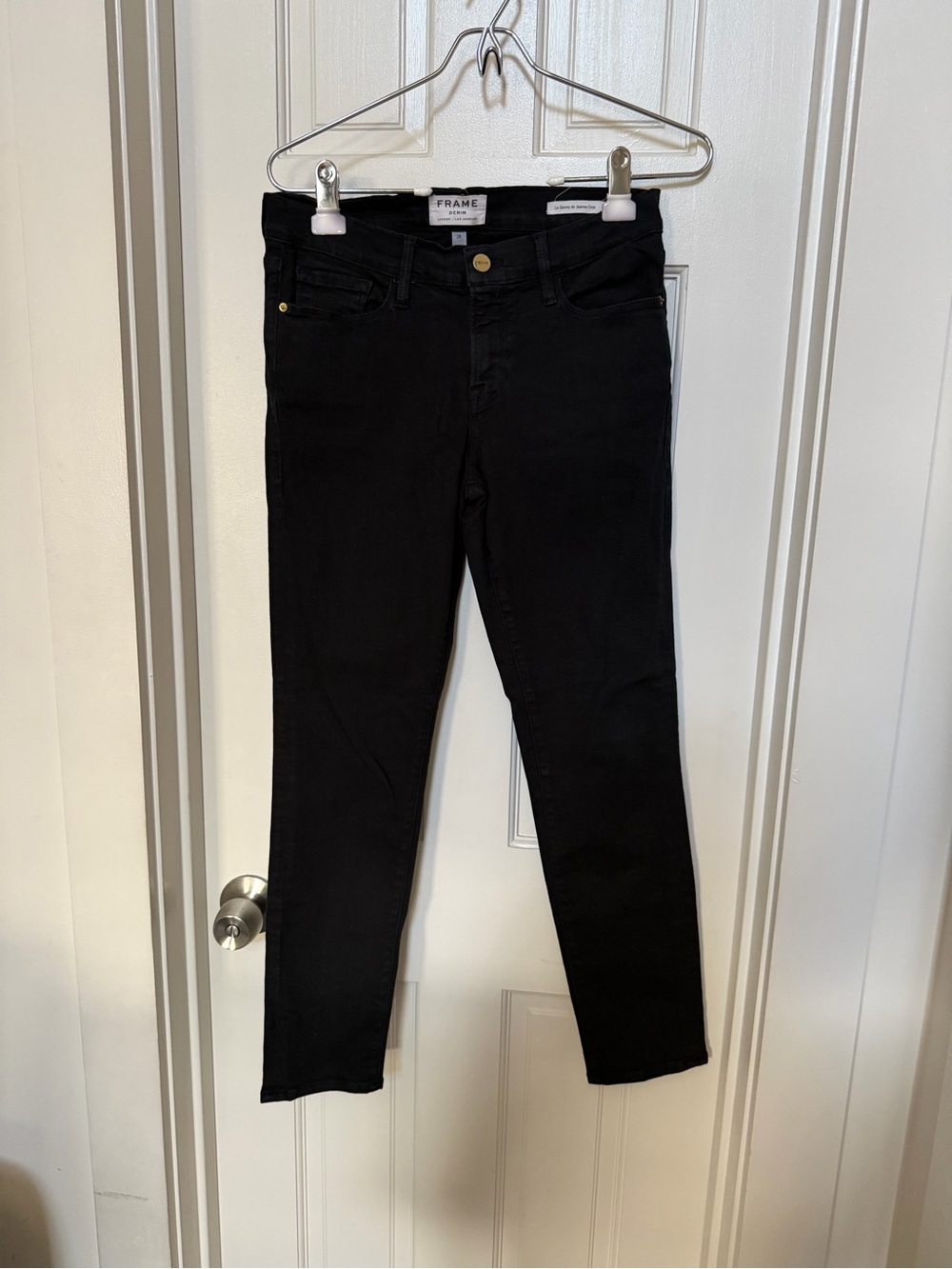 Frame Denim Le Skinny de Jeanne black jeans